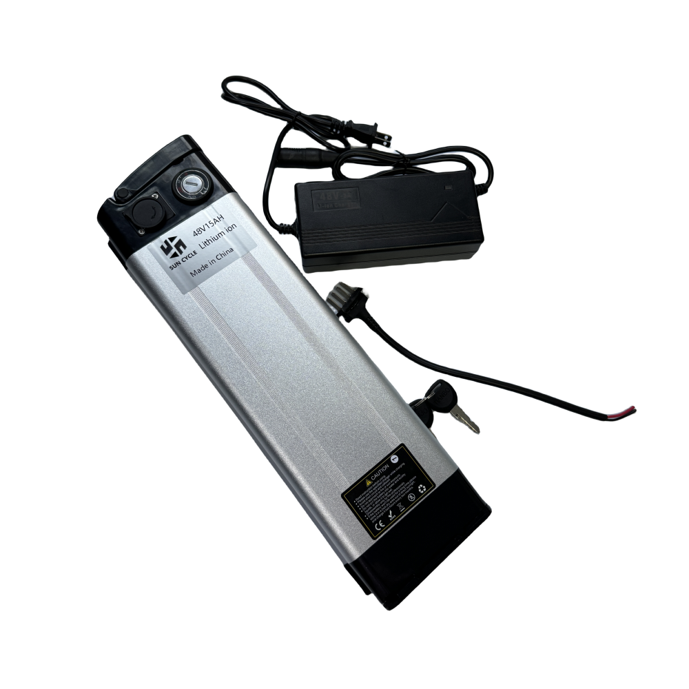 48V15AH LI-ION BOTTOM DISCHARGE BATTERY (WITH CASE AND 3A CHARGER